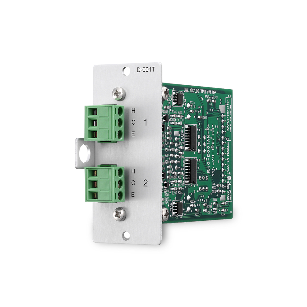 D-001T Dual Mic/Line Input Module with DSP