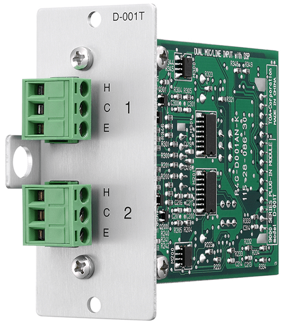 D-001T Dual Mic/Line Input Module with DSP